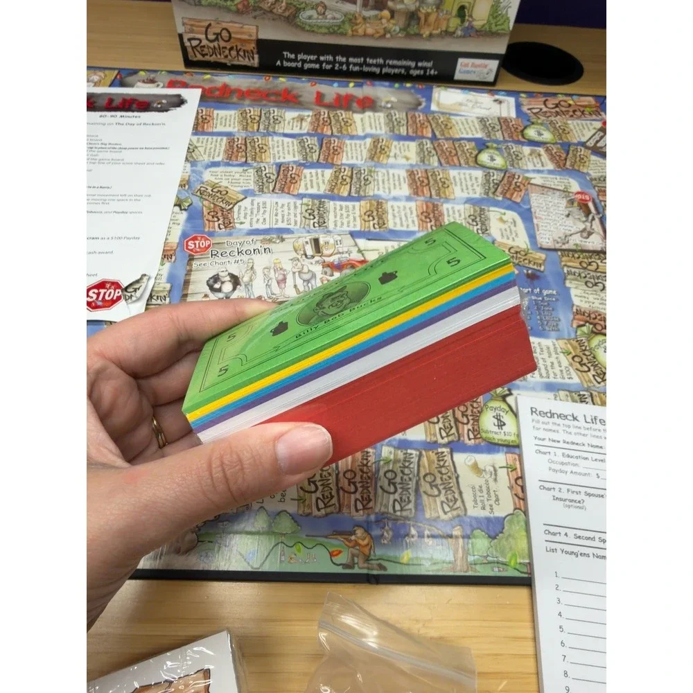 Redneck Life Board Game Gut Bustin Games Complete Unplayed Adult Party Game